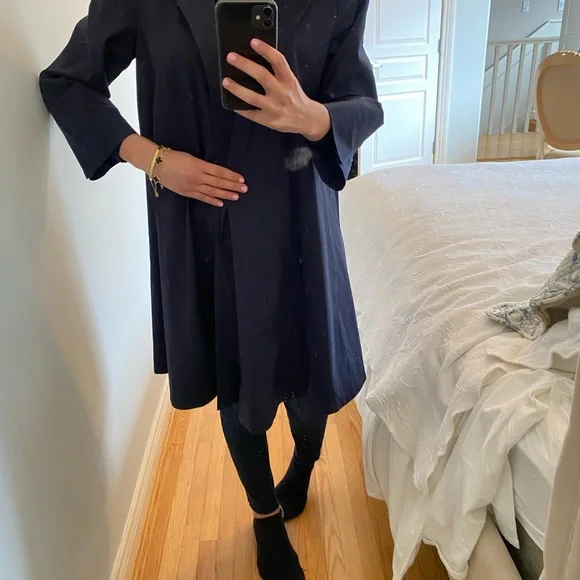Eileen Fisher Women's Jacket & Coat Trench Coat - Picture 9 of 12